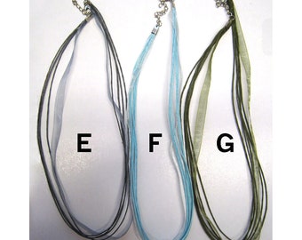 Neck Ribbons * Neck Ring  **  Neck Wire  ** Neck Chord **  Necklace  **  Your Choice  **  Tolpa * DIY jewelry