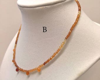 HESSONITE GARNET NECKLACES | Your Choice  |  Tolpa
