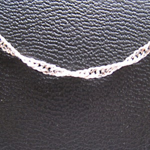 NECKLACE CHAIN ** 20 Inch Silver Colored Fancy Twist Chain  **  Tolpa  **