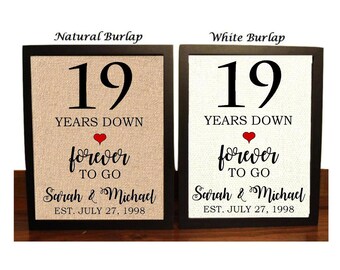 19 Years Of Marriage Etsy