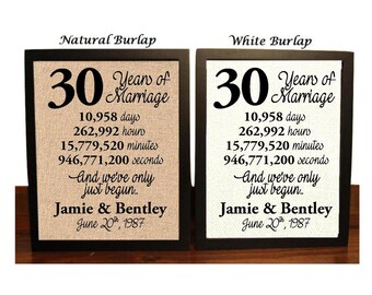 30 years together etsy