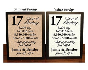 17 year wedding sale anniversary