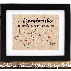 Personalized A Grandma&#39;s Love Gift for Grandma | Birthday Gift for Grandma | Long Distance gift | Mothers Day Gift for Grandmother