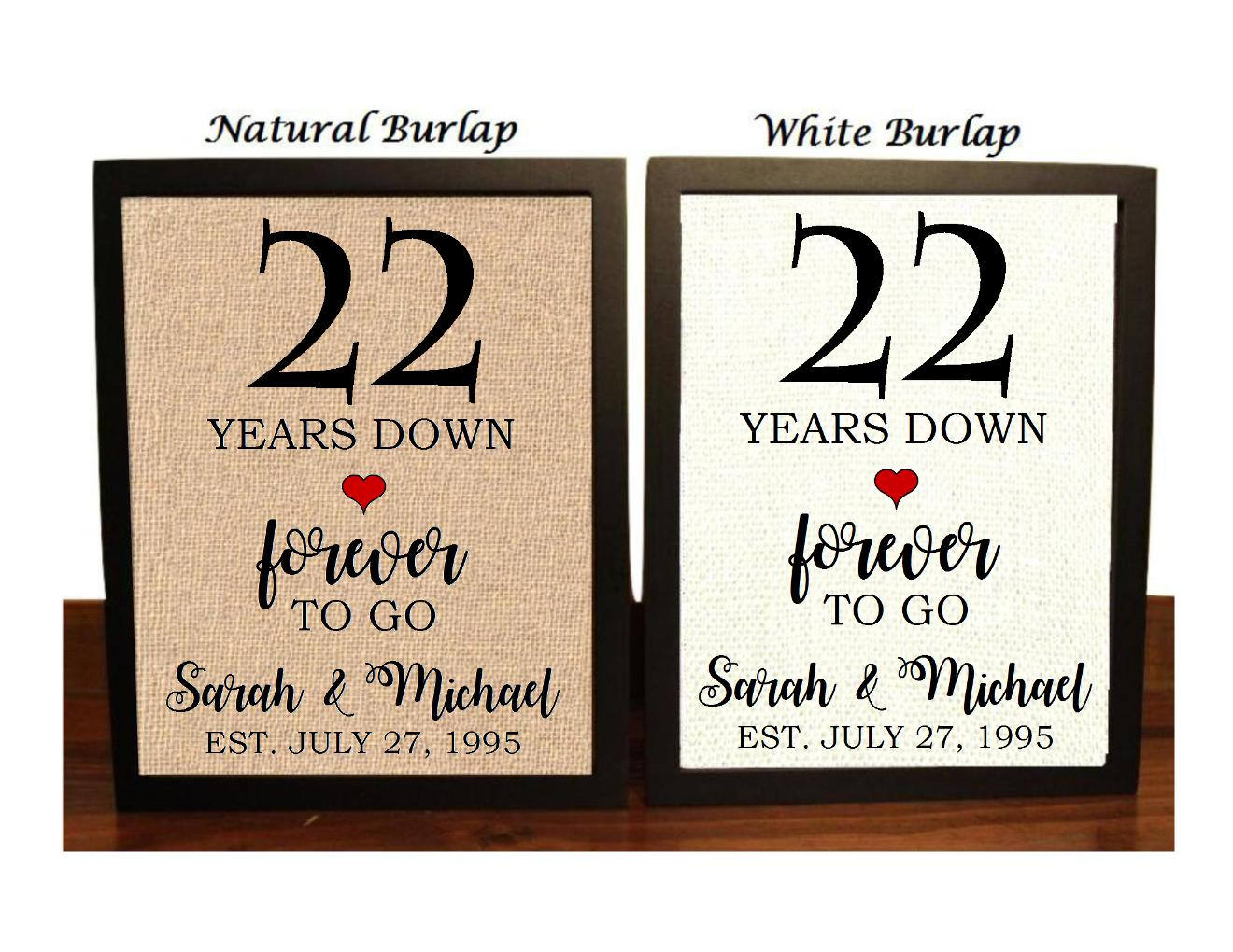 22nd-anniversary-gift-22nd-wedding-anniversary-gift-gift-etsy