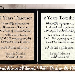 2 year Anniversary Gift for wife husband  | 2 years together gift for girlfriend boyfriend | 2nd anniversary gift him her | wedding gift