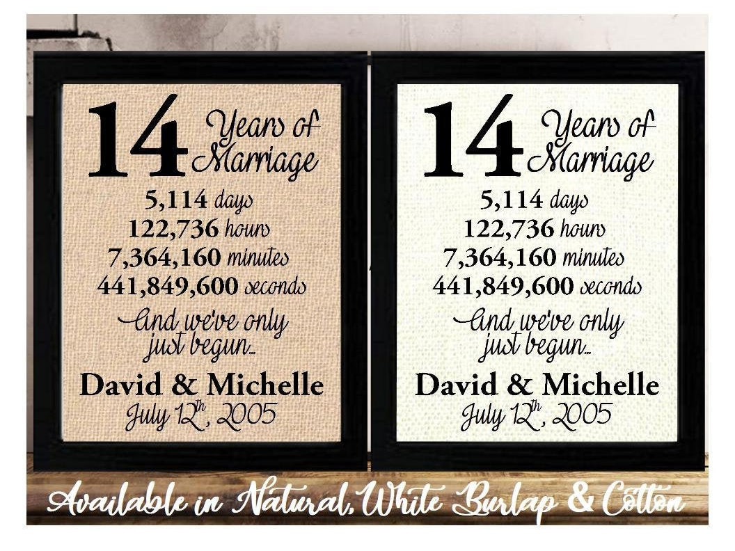 14 year wedding anniversary deals