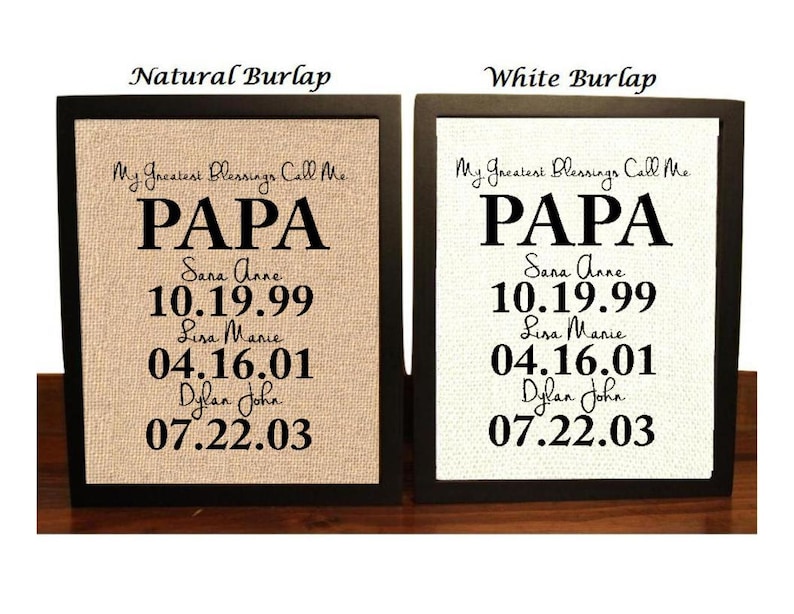 Birthday Gift for Papa Personalized Gift for Papa Etsy