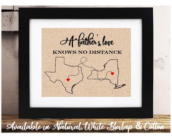 Personalized A Father's Love Fathers Day Gift for Dad | Birthday Gift for Dad | Long Distance Relationship | Gift for Dad from Daughter Son