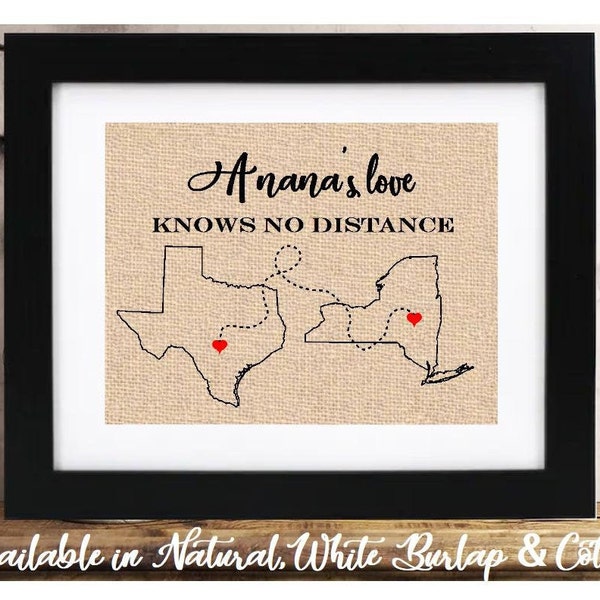 Personalized Nana's Love Mothers Day Gift for Nana | Birthday Gift for Nana | Long Distance Relationship | Gift for Nana | Grandma Gigi Nana