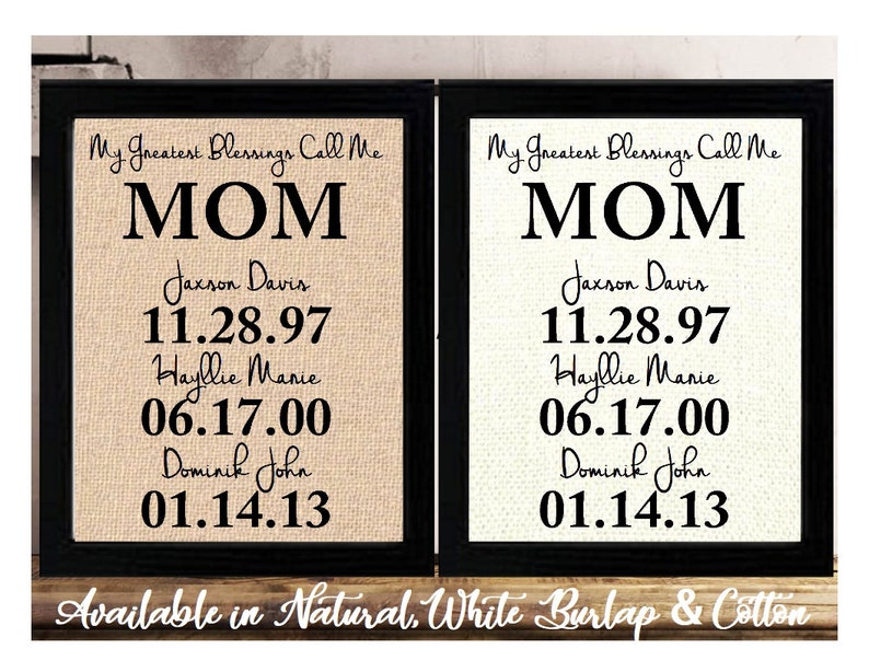 Birthday Gifts for Mom | Personalized Gift for MOM | Mothers Day Gift Idea | My Greatest Blessings Call Me Mom | Christmas Gift for Mom 