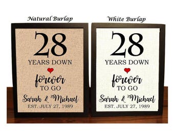 28th wedding anniversary gifts for sale parents