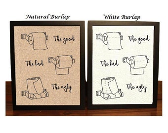 Funny Bathroom Toilet Paper | The good The bad the ugly | Toilet Paper | Bathroom Decor | Funny Toilet Paper | Bathroom Wall Art | Humor