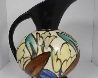 ANTIQUE Decorative Belgian Art Deco Pottery By C.M. Bergen