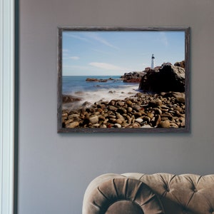 portland head lighthouse, fort williams park, portland, cape elizabeth, maine, new england, seascape, photography, fine art print image 1