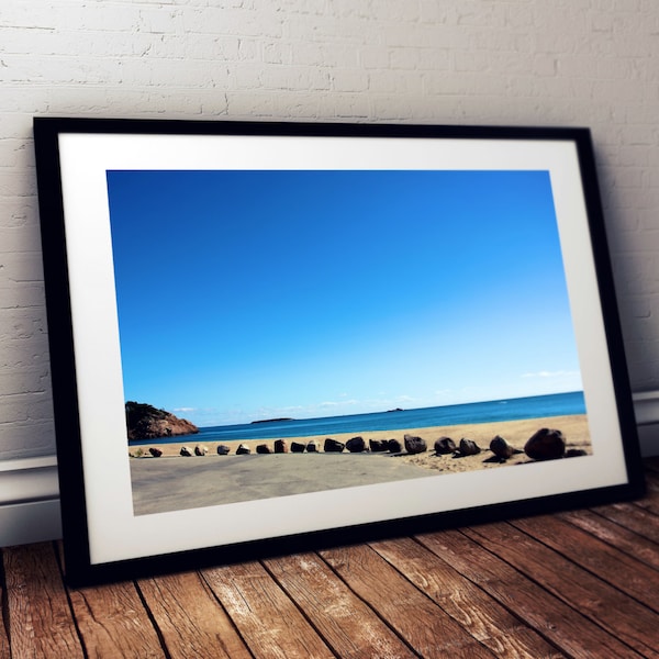 singing beach, manchester-by-the-sea, massachusetts, new england, beach, rocks, ocean, photography, fine art print