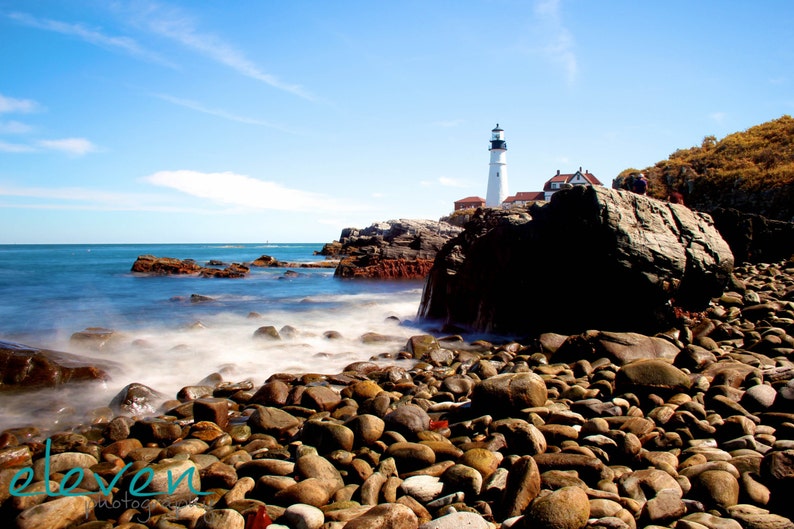 portland head lighthouse, fort williams park, portland, cape elizabeth, maine, new england, seascape, photography, fine art print image 3