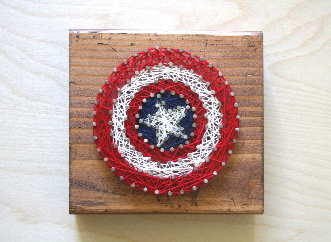 Captain America Shield String Art - Etsy