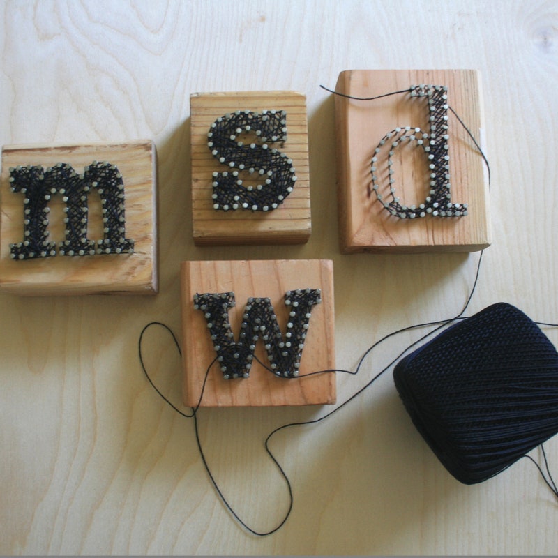 Diy String Lettering String Art Letters - Etsy