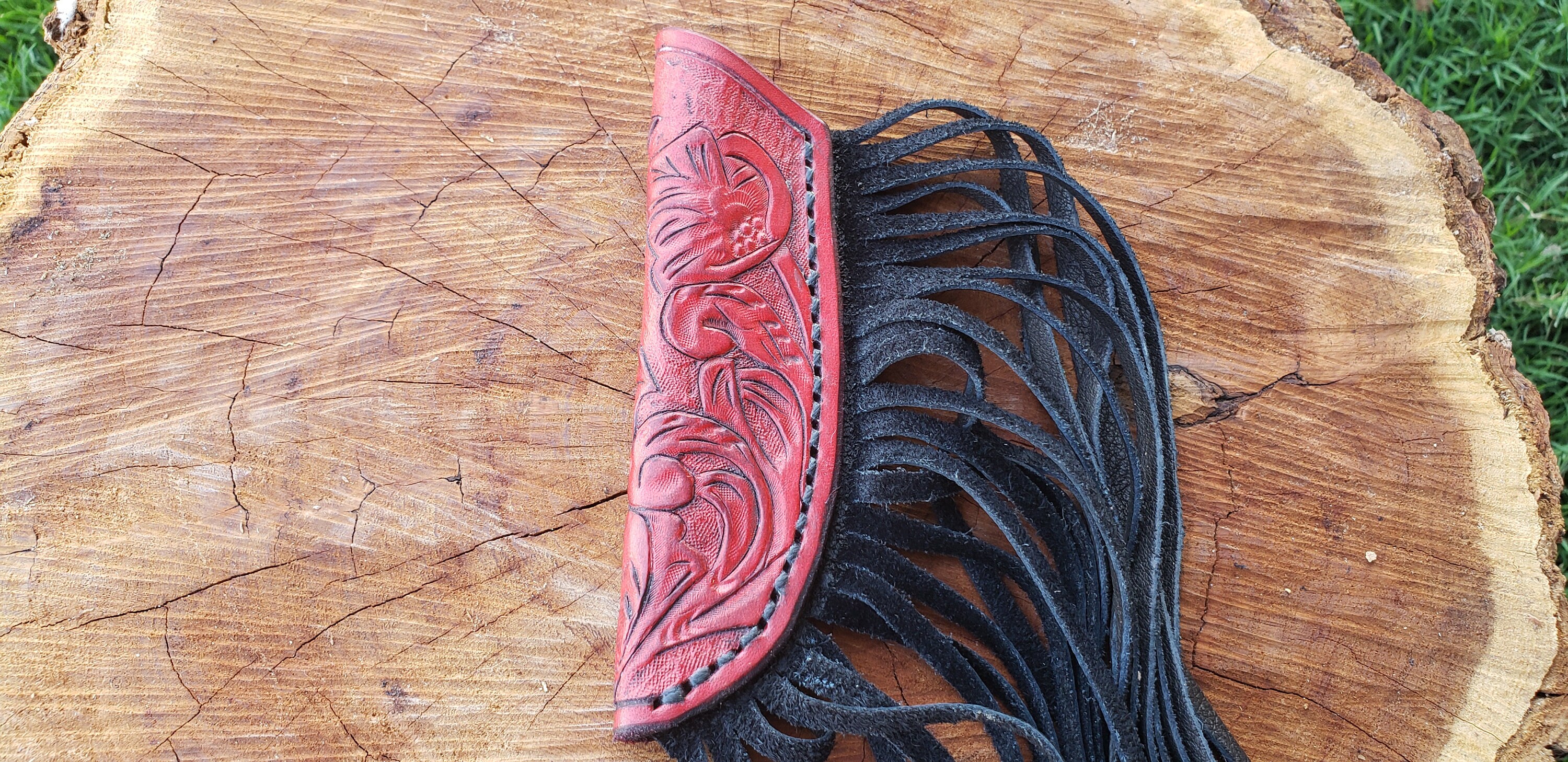 Horseshoe Knife With Hand Carved Sheath Etsy