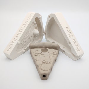 Pizza Slice pipe ceramic slip casting plaster Mold