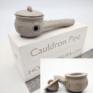 Moon phases Cauldron Pipe Mold Slip Casting plaster mold