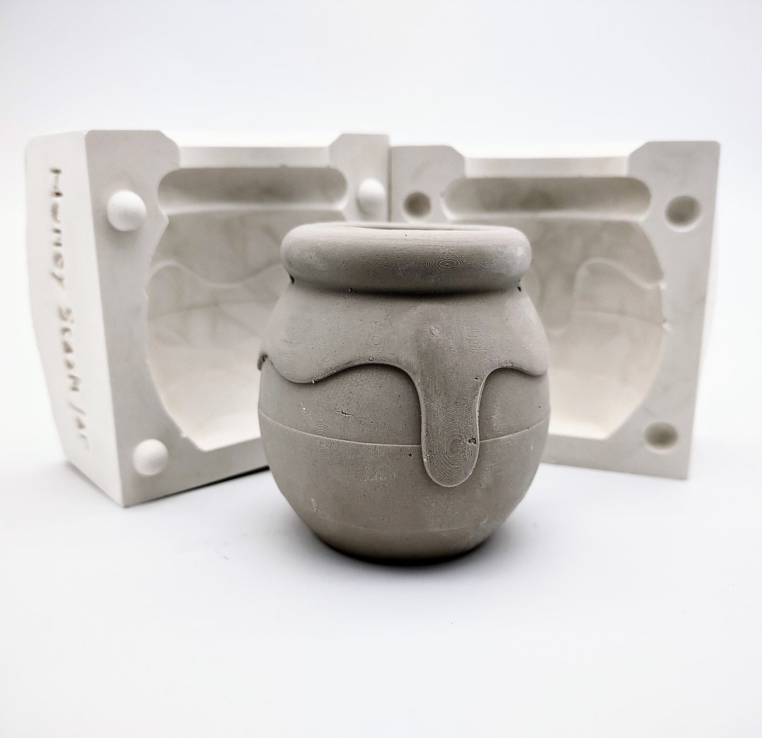 Honey Drip Stash Jar Ceramic Slip Casting Plaster Mold Etsy