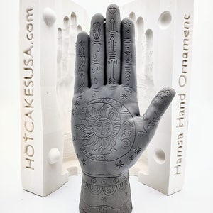 Hamsa hand decor Mold Slip Casting plaster mold