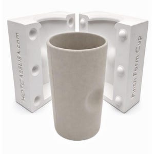 5" Pinch Form Cup Mold Ceramic Slip Casting Plaster Moulds