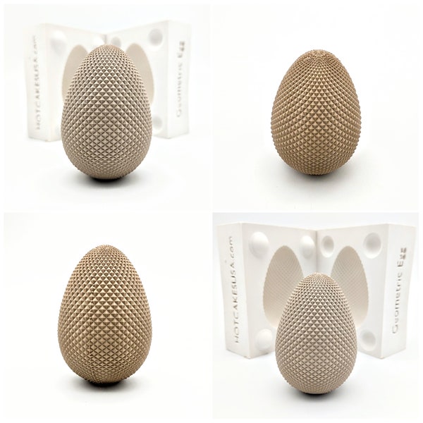 Geometric Easter Egg Mold Ceramic Slip casting