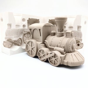 Locomotive Train pipe ceramic slip casting plaster Mold
