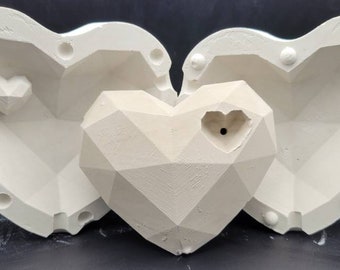 Hex Heart plaster slip mold pipe