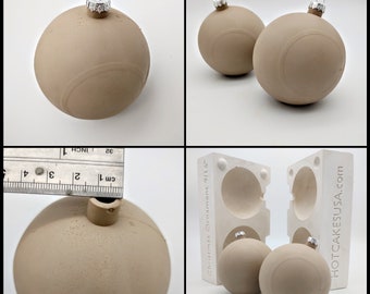 3&quot; Round Ornaments Mold Ceramic Slip Casting Plaster Moulds fits standard hangers