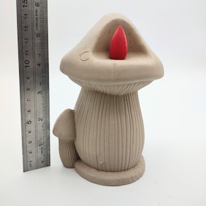 Mushroom Waterfall Backflow Incense Burner, Resin Backflow