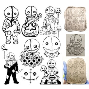 Voodoo Halloween Clay Flash Mold plaster press molds sprig mould texture stamp