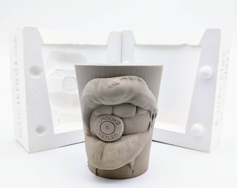 Bullet Lip's Shot glass Mold Slip Casting plaster mold