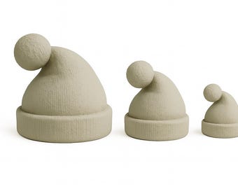 Santa Christmas Hat Holiday Decor Ornament Plaster Mold Ceramic Slip Casting