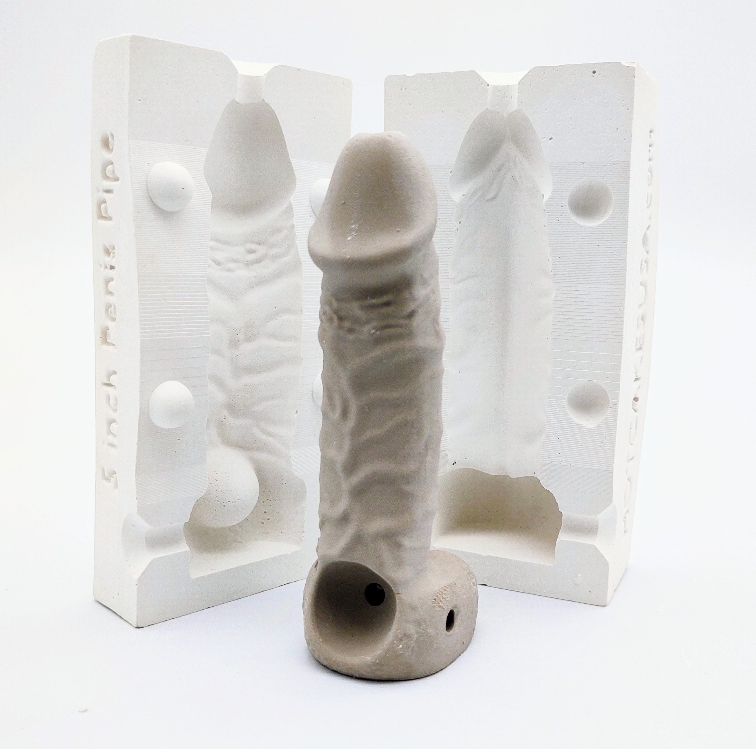 5 Average Penis Pipe Ceramic Slip Casting Plaster Mold 