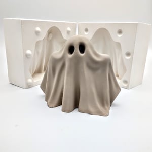 Spooky Ghost ceramic slip casting plaster Mold
