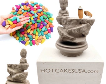 Meditating Buddha Backflow Incense Burner Slip Casting plaster mold