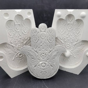 Hamsa Hand plaster slip mold pipe