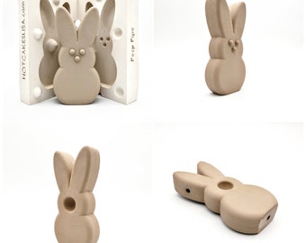 Peep Pipe Bunny mold ceramic slip casting