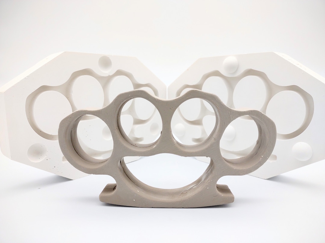 Brass Knuckles Mold Plaster Ceramic Slip Casting Crafts Jewelry Decor