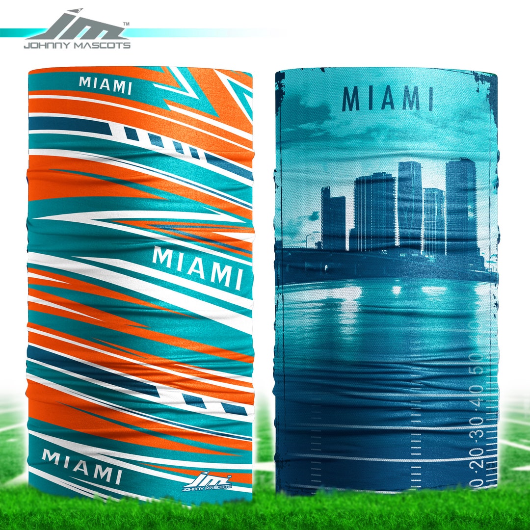 Face Mask Miami Football Face Cover Gaiter Breathable Washable Scarf