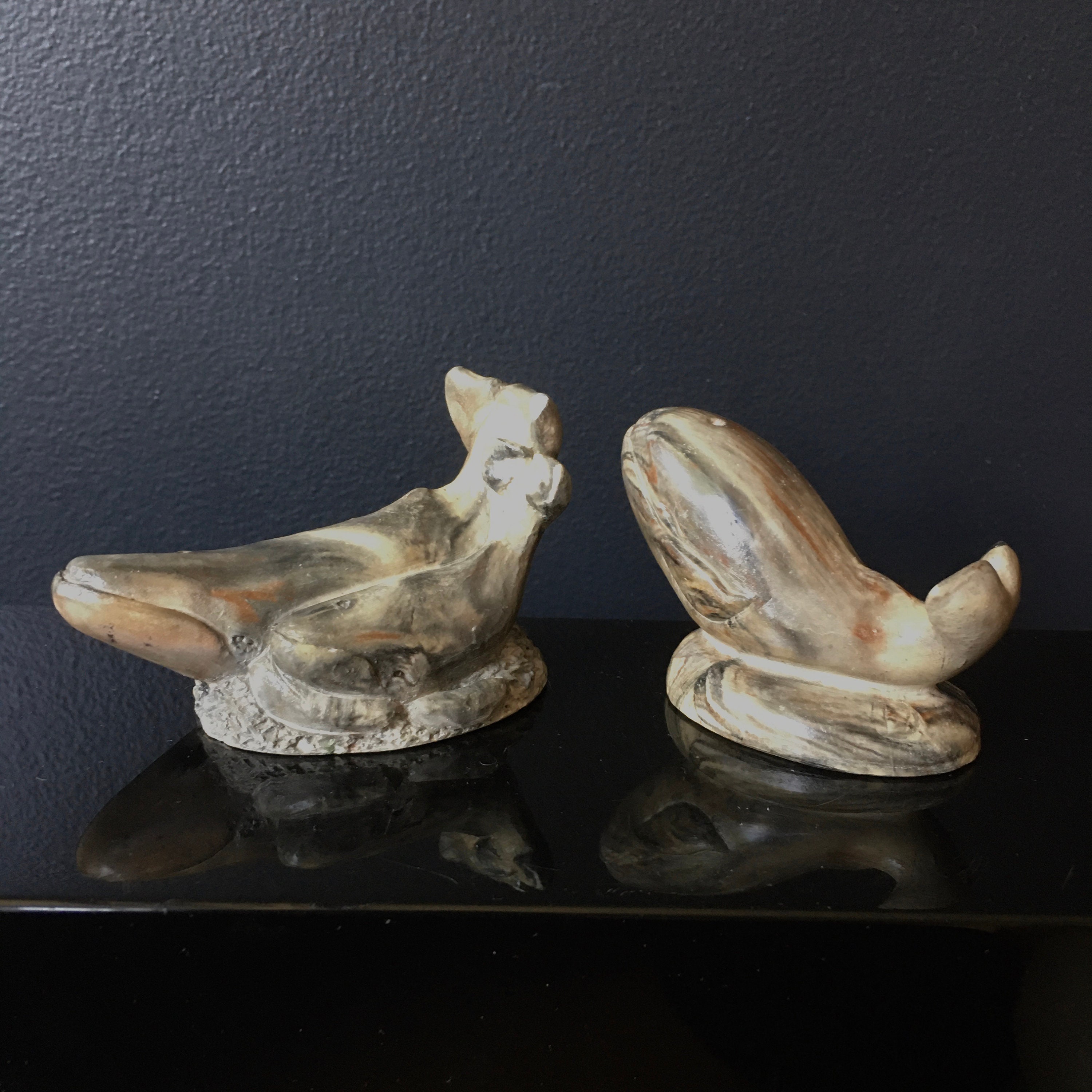 Thorn Arts Nanaimo BC Canadá Cast Soapstone Look Whale Etsy