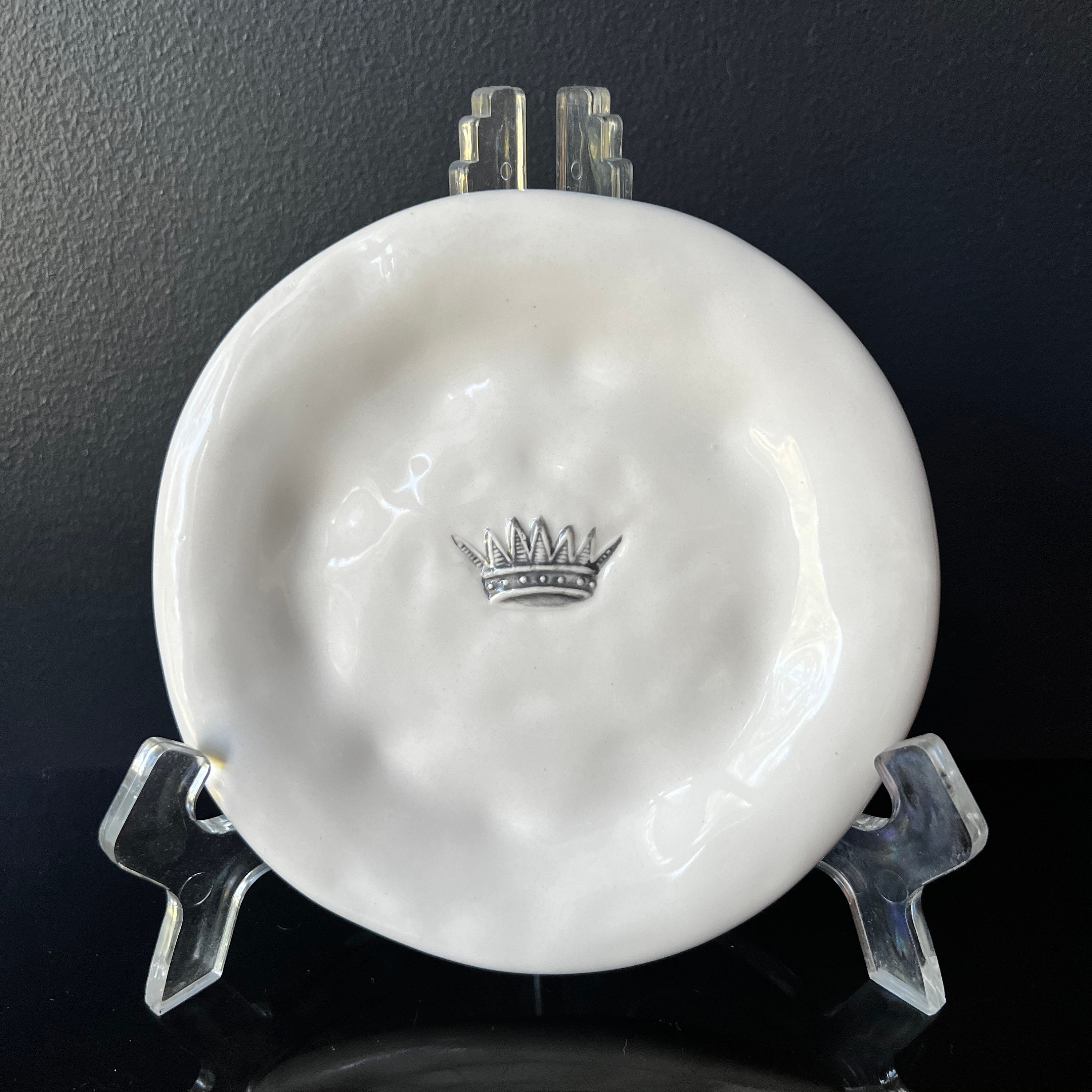 Vase Vintage Rae Dunn – Noir Et Blanc, Motif Pois, Céramique (neuf)