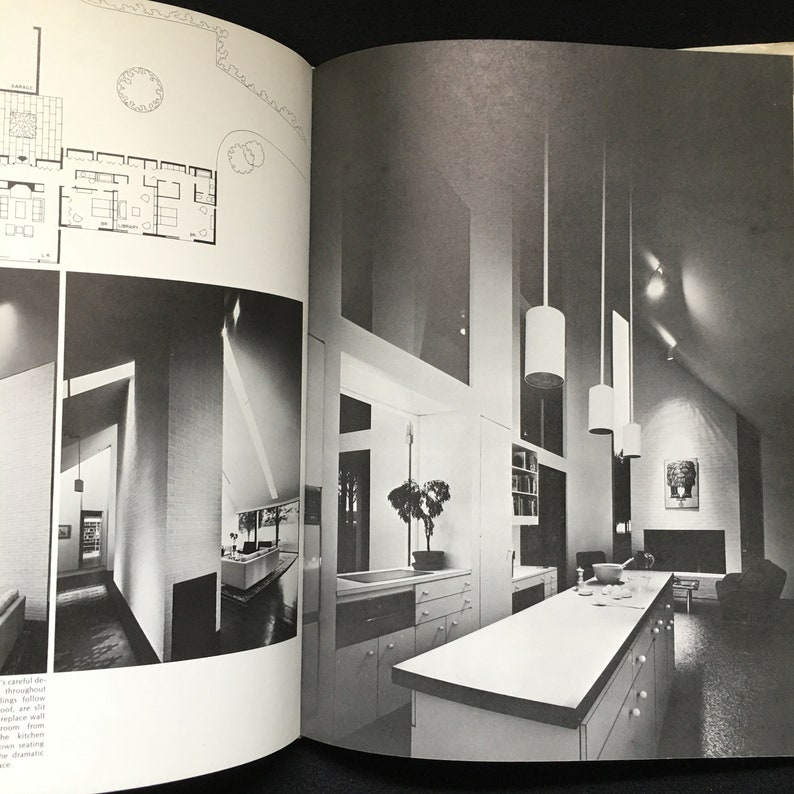 Mid Century Modern Home Building Book Great Houses Floor Plans Etsy