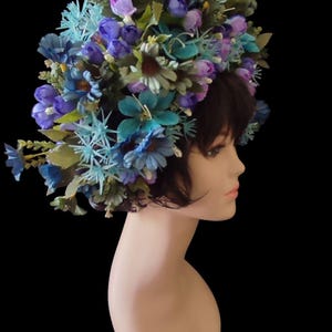 Oversized Mermaid Flower Crown: Fantasy Cosplay Headpiece