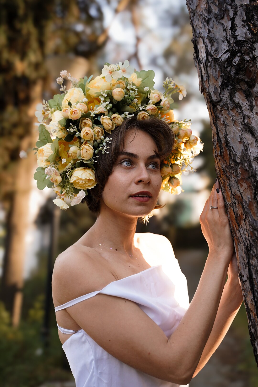Oversized Yellow Bloom Headpiece main image 1