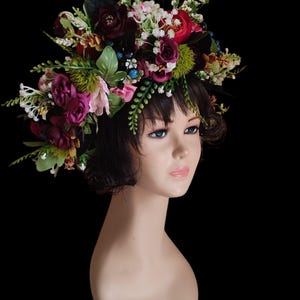 Wildflower Flower Crown: Colorful Floral Headpiece, Meadow Halo