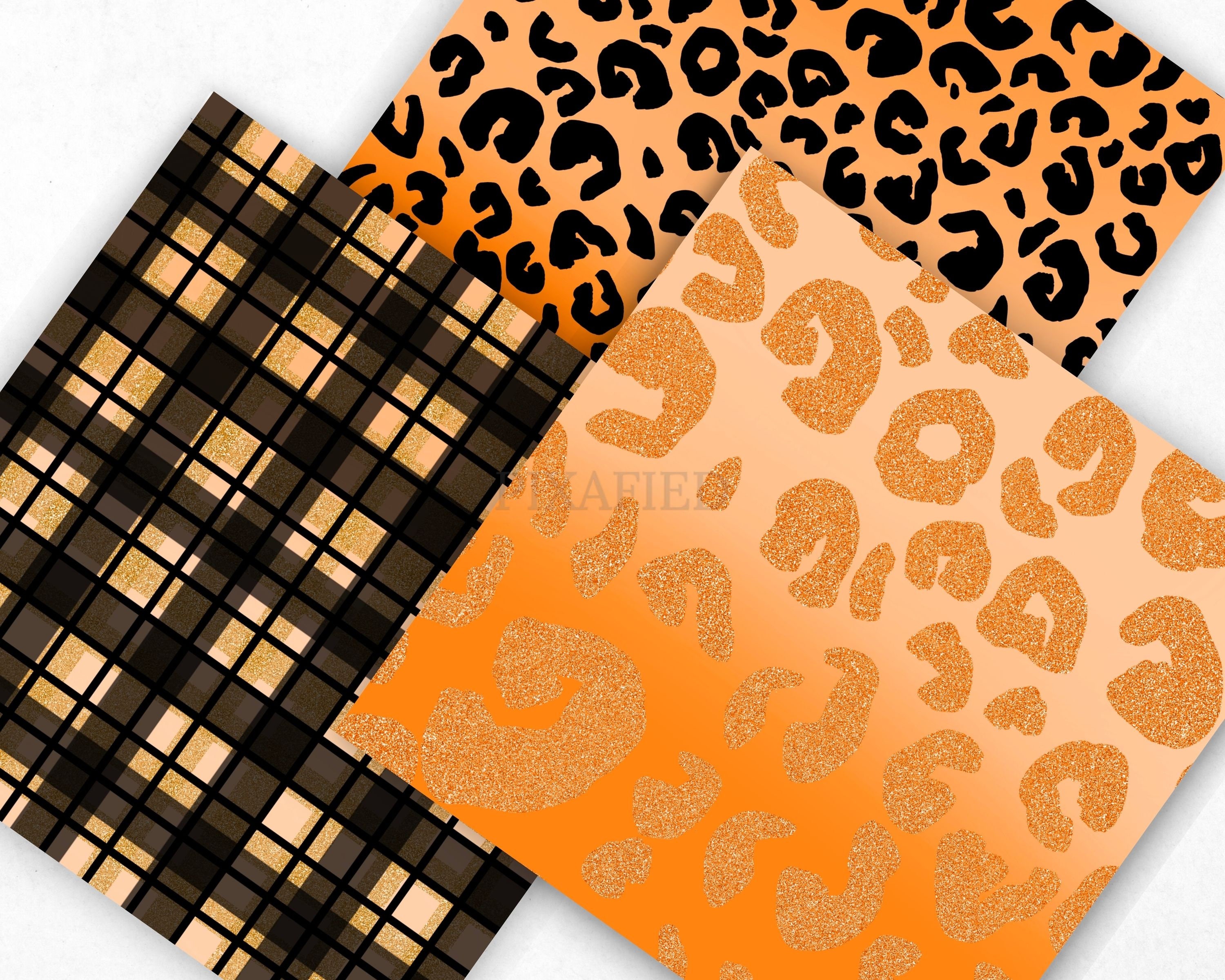 Leopard Print Scrapbook Paper Aesthetic Leopard Pattern - Temu